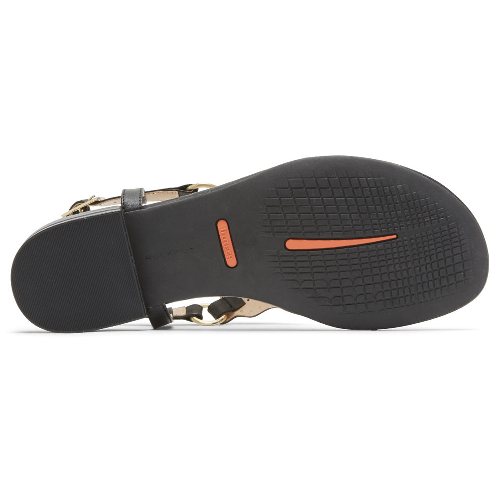 Rockport Thongs Dame Svart - Total Motion Zosia Perforated - HVMB64120
